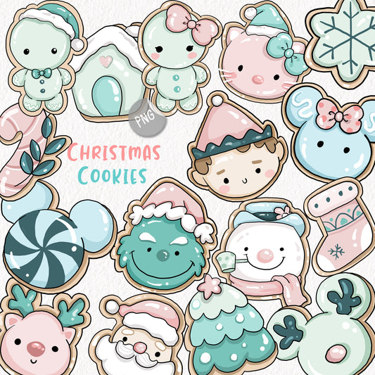 Christmas Cookies Clipart , PNG file - 300 dpi