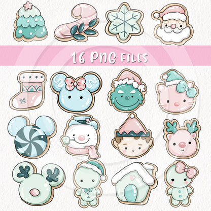 Christmas Cookies Clipart , PNG file - 300 dpi