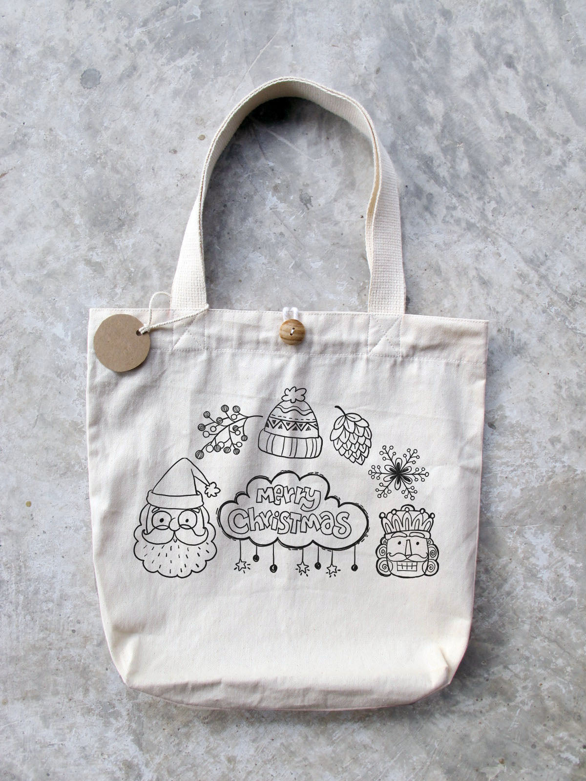 Christmas Hand drawn Clipart , PNG file - 300 dpi