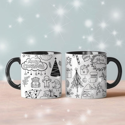 Christmas Hand drawn Clipart , PNG file - 300 dpi