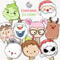 Christmas Ice Cream Clipart , Christmas Clipart, PNG file - 300 dpi