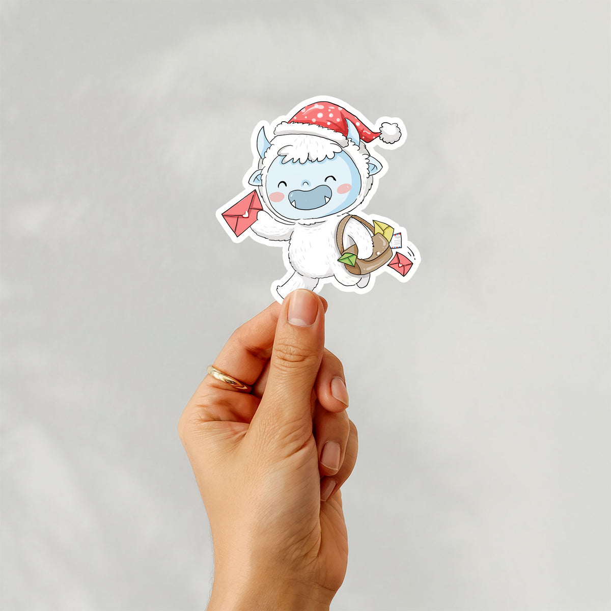 Yetis Christmas Clipart set2  instant download PNG file - 300 dpi