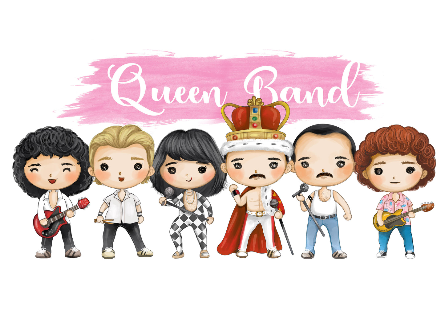 Queen band clipart Instant Download PNG file - 300 dpi