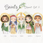 Saints Clipart set 3, Bible Characters Clipart PNG files 300 dpi.