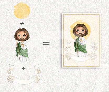 Saints Clipart set 3, Bible Characters Clipart PNG files 300 dpi.