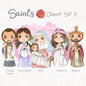 Saints Clipart set 5, Bible Characters Clipart PNG files 300 dpi.