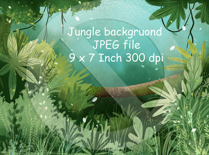 Jungle boys inspiration clipart PNG files instant download PNG file - 300 dpi.