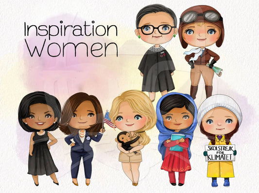 inspired women Clipart set1 instant download PNG file - 300 dpi