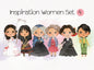 inspired women Clipart set4 instant download PNG file - 300 dpi