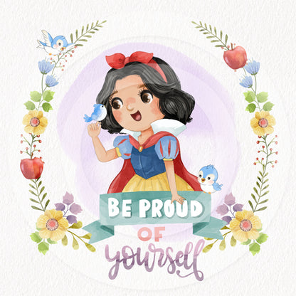 Be proud of yourself, cute girl clipart instant download PNG file - 300 dpi