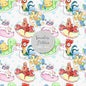 Summer party Seamless Pattern, instant download PNG , JPEG file - 300 dpi