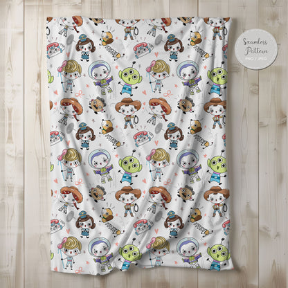 Toy Seamless Pattern, instant download PNG file - 300 dpi