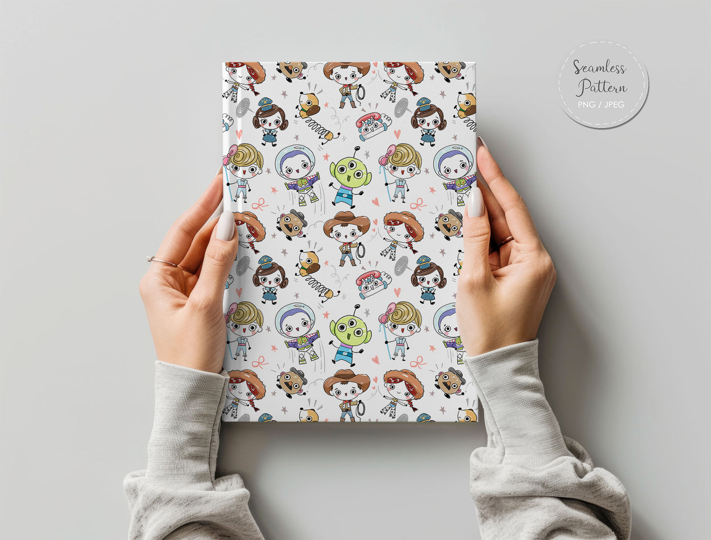 Toy Seamless Pattern, instant download PNG file - 300 dpi