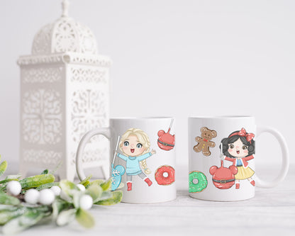 Christmas treats and girls set 1 Clipart , PNG file - 300 dpi